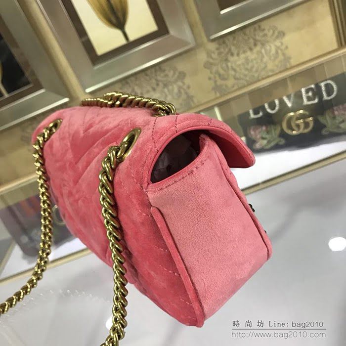 GUCCI古馳 新款女包 專櫃品質 446744 進口牛皮 原廠五金 花朵蝴蝶結繡花 Gucci鏈條包 古馳斜挎包  ydgq3227